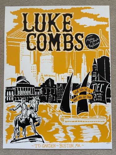 Poster luke combs 2021 td - combs, 12/2/2021